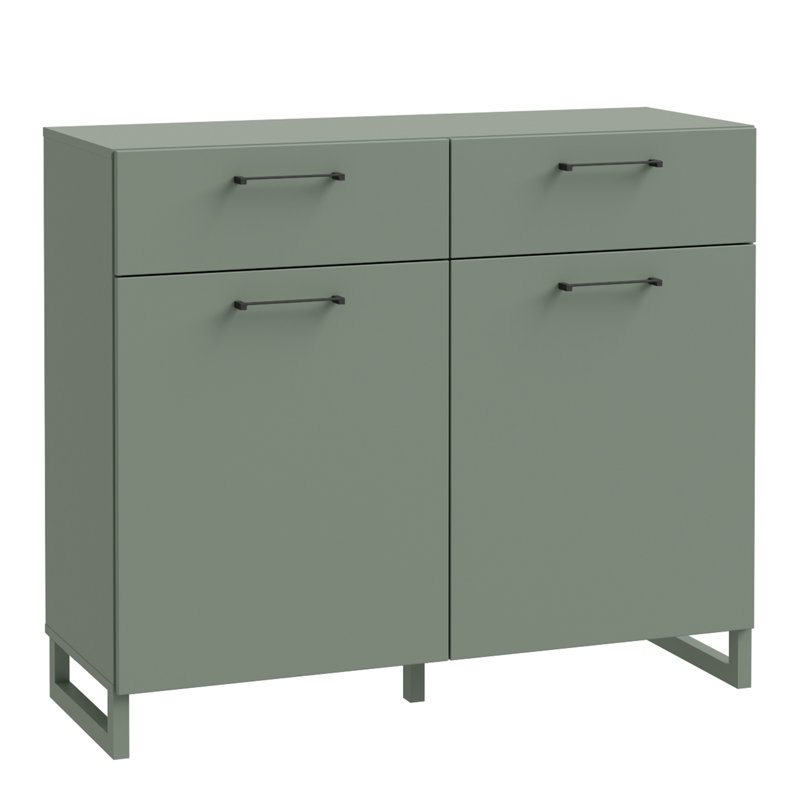 Baskas 2 - Drawer Rectangle Accent Chest, Green