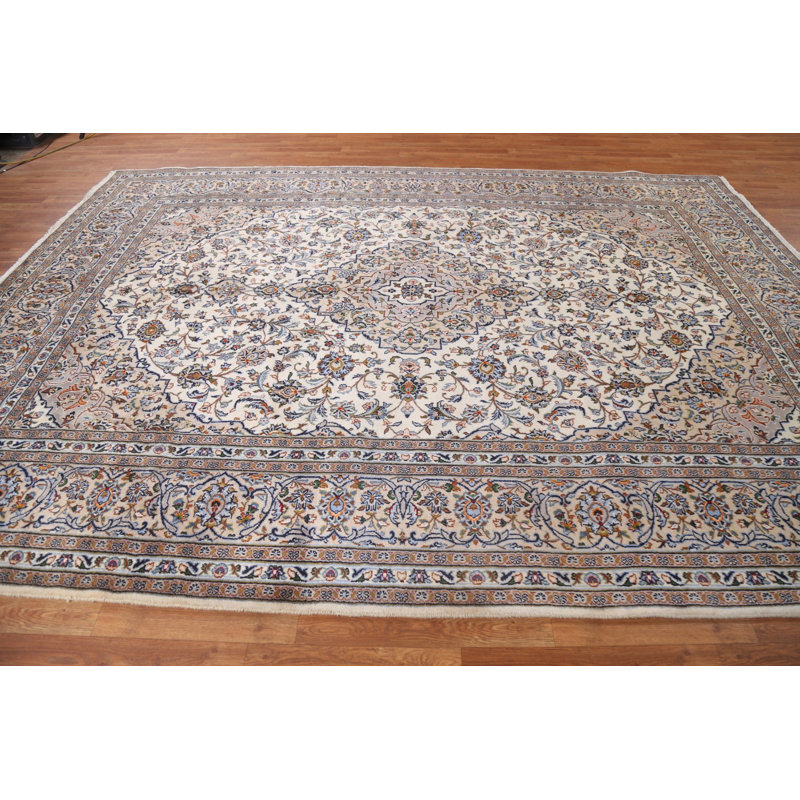 Tapis rétro en laine 8 x 11