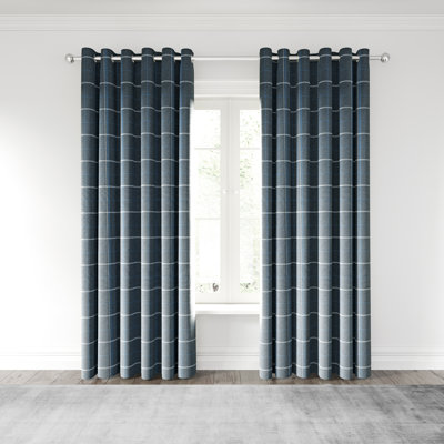 Harper Lined Eyelet Room Darkening Curtains