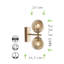 Gladeview Aluminium Flush Mounted Sconce