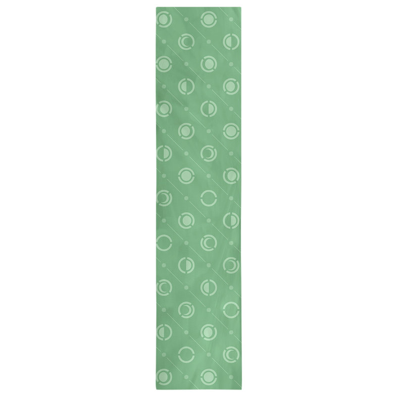 Classic Moon Phases Table Runner, 16" x 72", Olive Green