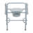 Steel Drop Arm Bedside Commode With Padded Arms