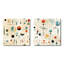 Ricardo - Ensemble de 2 collages carrés à formes abstraites-101865055-101865056