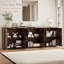 Buffet moderne avec rangement pour câbles et tablettes réglables-808775520