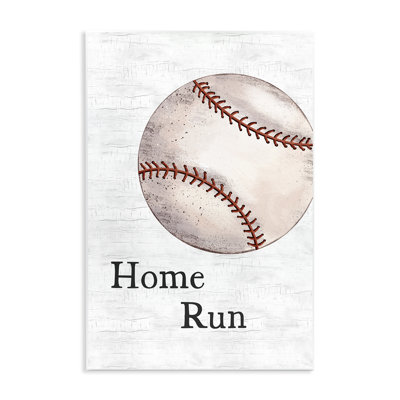Home Run Baseball Wall Plaque Art by JJ Design House LLC