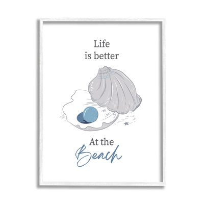 «Life Better At Beach», art giclée perle par Andrea Jasid Grassi