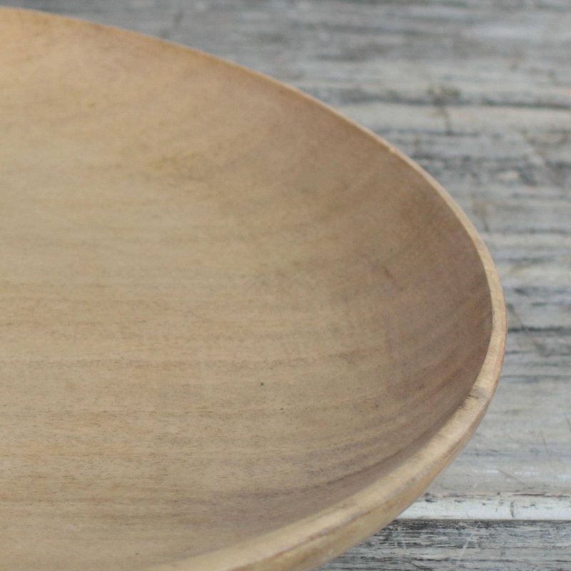 Assiette décorative en bois simple homestead Laylah