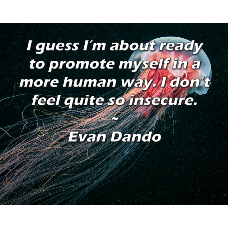Toile tendue d'ArtsyQuotes Gallery par Evan Dando: «Je crois que je suis sur le point de me promouvoir de manière plus humaine. Je ne me sens pas aussi précaire.»