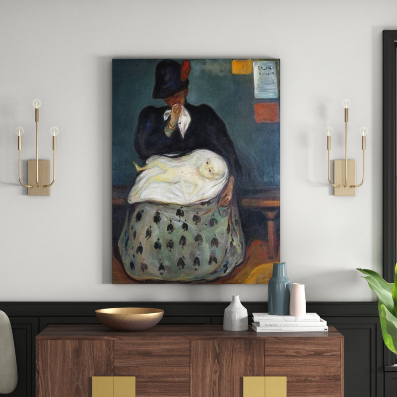 'Inheritance' by Edvard Munch Painting Print, 120cm H x 90cm W x 1.8cm D