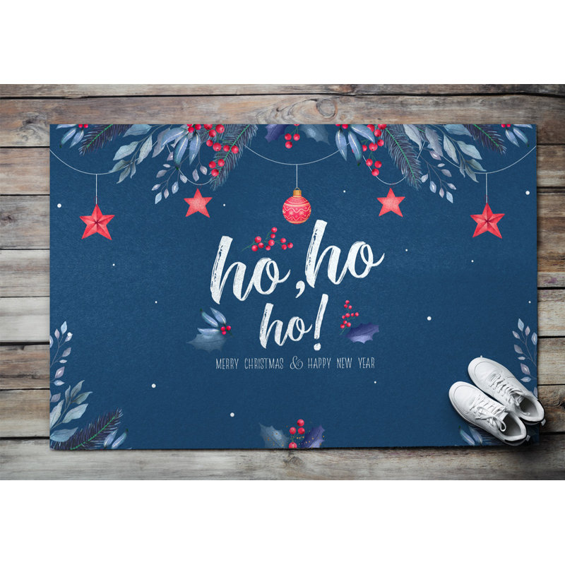 Santa Non-Slip Outdoor Door Mat, 100cm W x 150cm L
