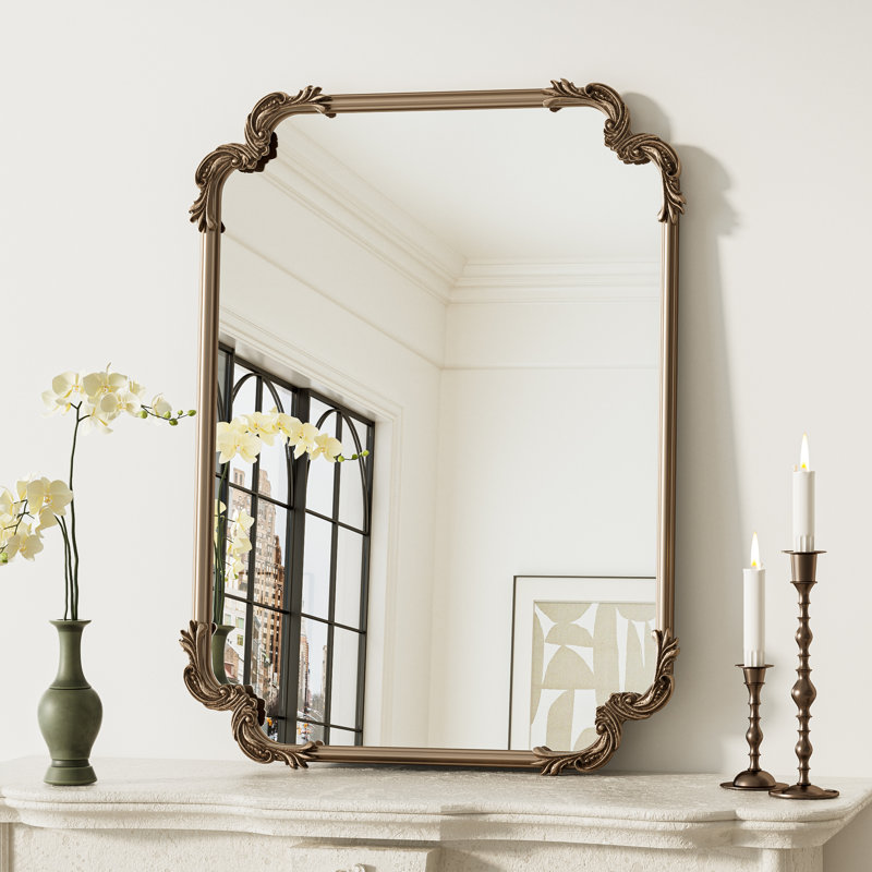 Miroir mural Genan, Or antique, 32 po x 24 po