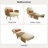Mid-Century Modern Rattan Daybed Single Sofa Bed Couch Convertible Sleeper Lounge Chair