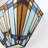 Tiffany Style Wall Sconce With Stained Glass Shade
