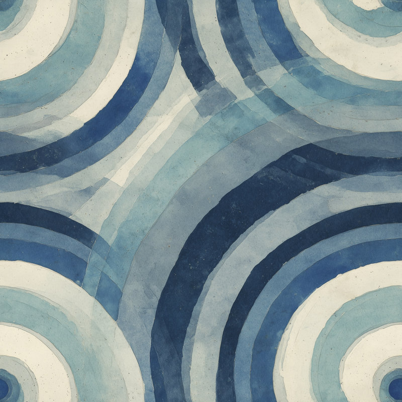 Papier peint texturé aquarelle Mid Century Modern, Textured Non-Pasted