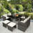 Fanchan 8 Seater Rattan Conversation Set