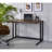 Tyrese Walnut & Black Finish Writing Desk W/USB-1166462779