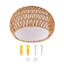 Rattan Semi Flush Mount