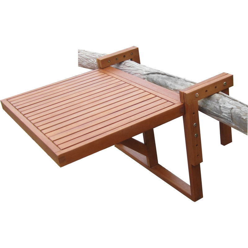 2 - Person Wood Patio Dining Set with Square Table