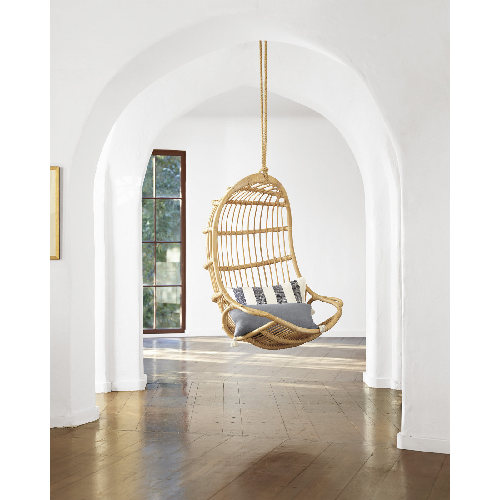 Riviera Rattan Outdoor Swing Chair
