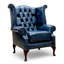 Chesterfield 3 Piece Suite. 3 Seater Sofa + Club Chair + Queen Anne Wing Chair Leather Sofa Suite Offer Antique-1807797526