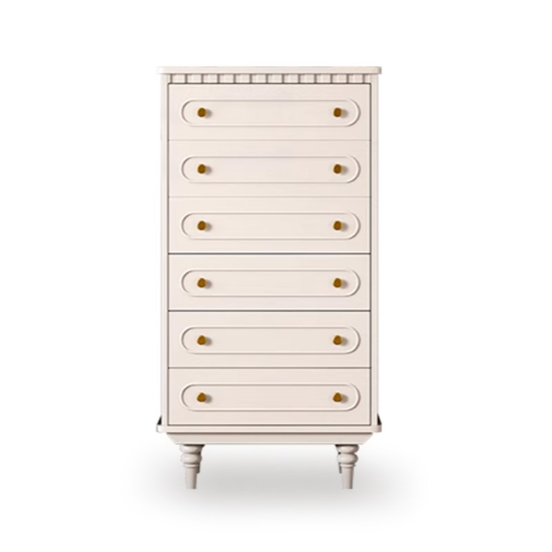 Buffet décoratif crème en bois massif, Crème, crème