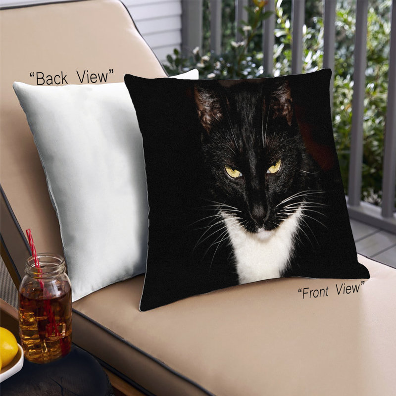 Coussin 43 chats, Microsuède