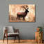 Cerf iconique texturé sur toile-1209484225