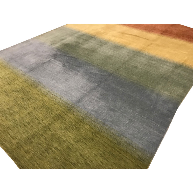 Gabbeh Wool Striped Area Rug