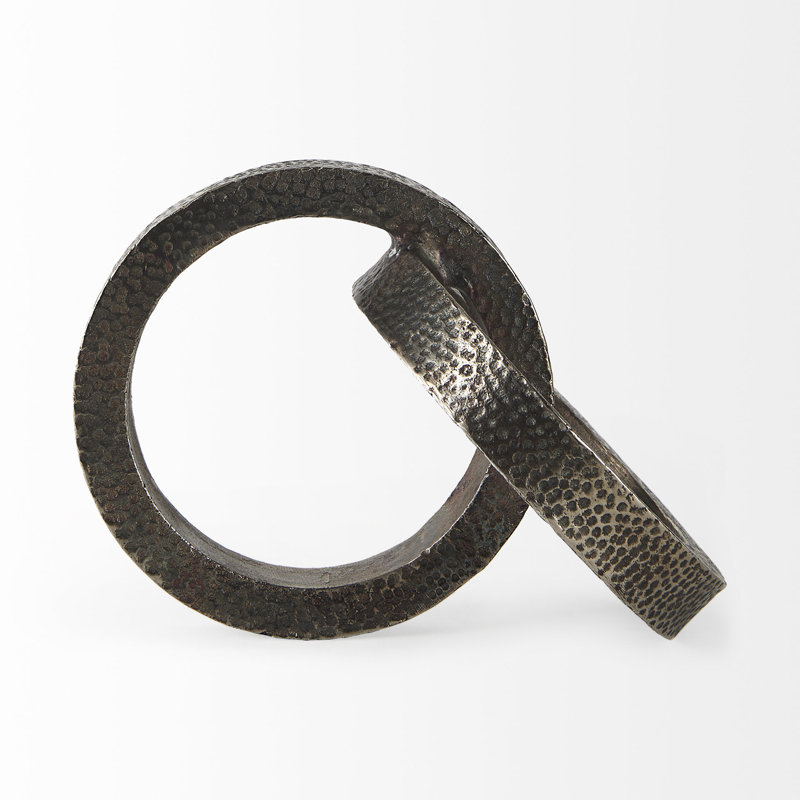 Cercles métalliques joints, Gris