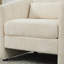 Chaise d'appoint rembourrée 31 pouces avec accoudoirs, siège de loisirs simple pour chambre à coucher