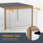 Écran d'intimité rétractable pour pergola compatible avec la pergola de marque Causeway Bay-105339814-105339816