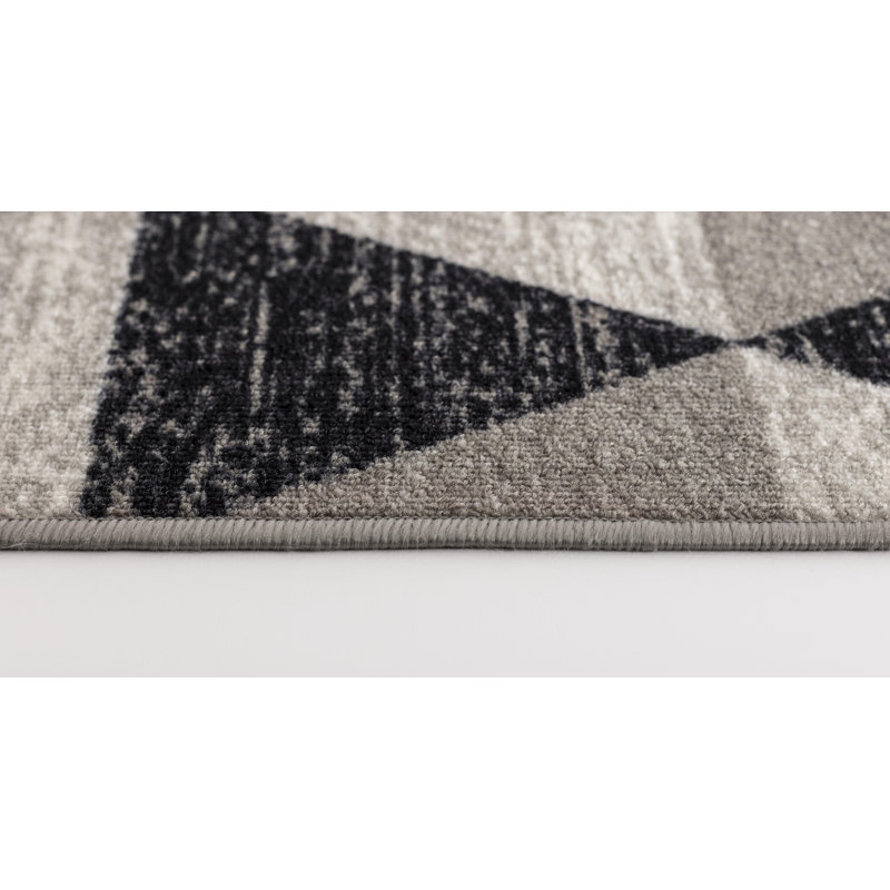 Saydee Non-Slip Geometric Indoor Doormat, Rectangle 67x 220cm