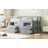 Ilsefriede Kids Twin Loft Bed with Drawers-2031581214