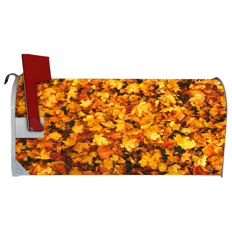 Housse pour boîte aux lettres en bois décoratif laisse automne