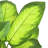 Artificial Dieffenbachia Tree in Pot