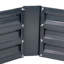 Lit de jardin surélevé en acier galvanisé hexagonal Irick - 40,5 po x 36 po x 11,75 po - gris foncé-498830959
