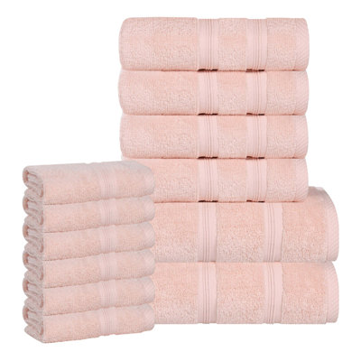  Ensemble de serviettes en coton 12 pièces Smart Quick-Dry Zero Twist