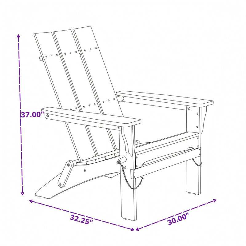 Chaise longue pliante en bois avec accoudoirs, Blanc