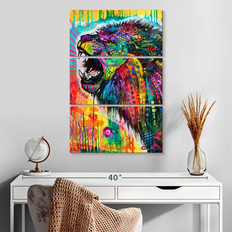 Lion d'Afrique du Sud Brampt, H 32 po x l 20 po