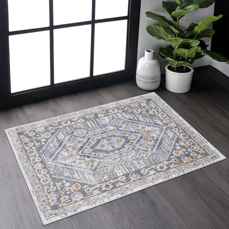 Lint-free, stylish, stain-resistant area rug, Rectangle 2' x 3'