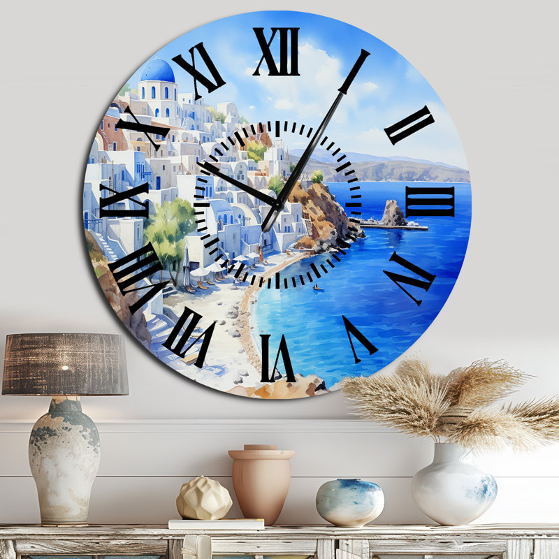 Horloge murale Santorini, Surdimensionné