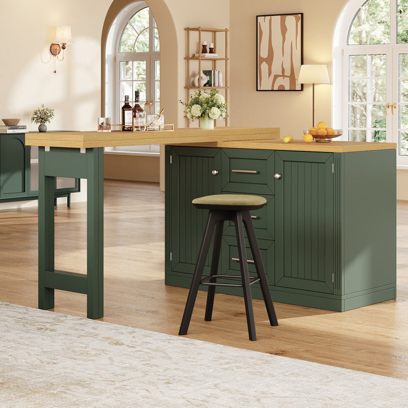 Dining Table, Green / Does Not Apply