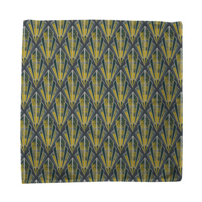 Cadfan 100% Cotton Geometric Square Napkin