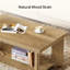 Table basse 47,24 "avec rangement ouvert