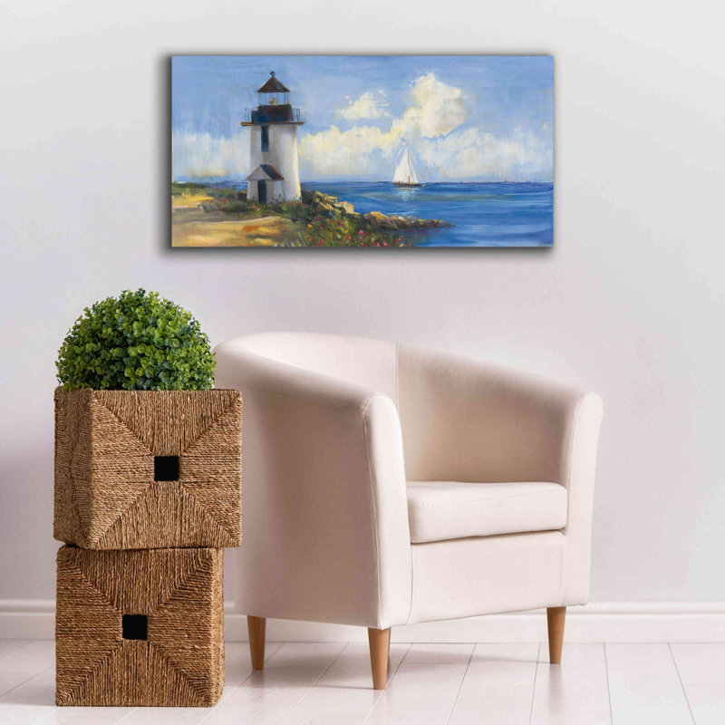 «Aylenne Sunday Morning Sail V2 on Canvas» par Carol Rowan, reproduction, H 20 po x l 40 po x P 1,5 po
