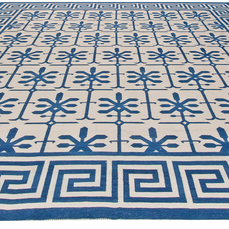 Modern One-of-a-Kind Rectangle 10' x 10'2" Flatweave Area Rug
