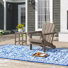 Chaise Adirondack pliante en plastique avec table Laguna