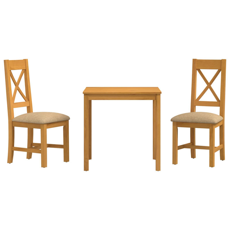 Oak Solid Wood Dining Set, 3