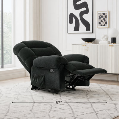 Overstuffed Manual Recliner with Plush Cloud-Like Comfort