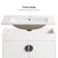 Meuble-lavabo compact 30 po avec lavabo et rangement en céramique blanche